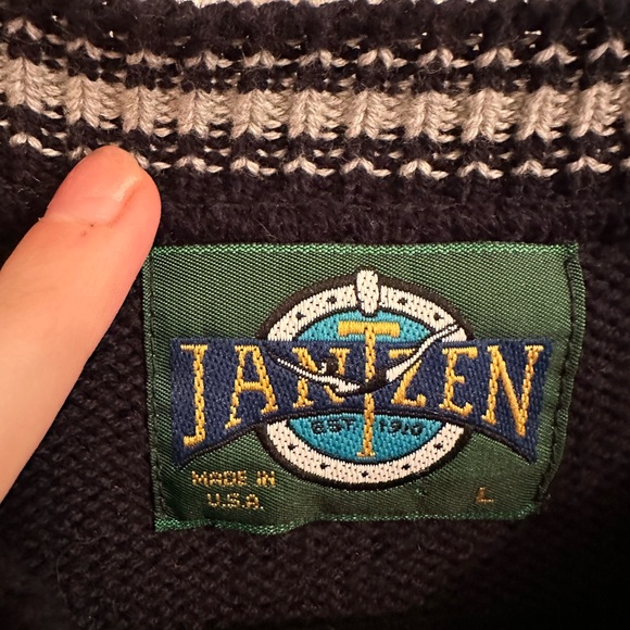 Cotton Crew Neck Vintage Sweater - Picture 6 of 9